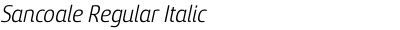 Sancoale Regular Italic